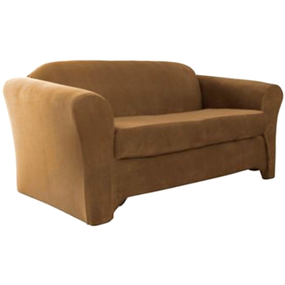Sure Fit Jagger Stretch Loveseat Slipcover - colour: biscuit